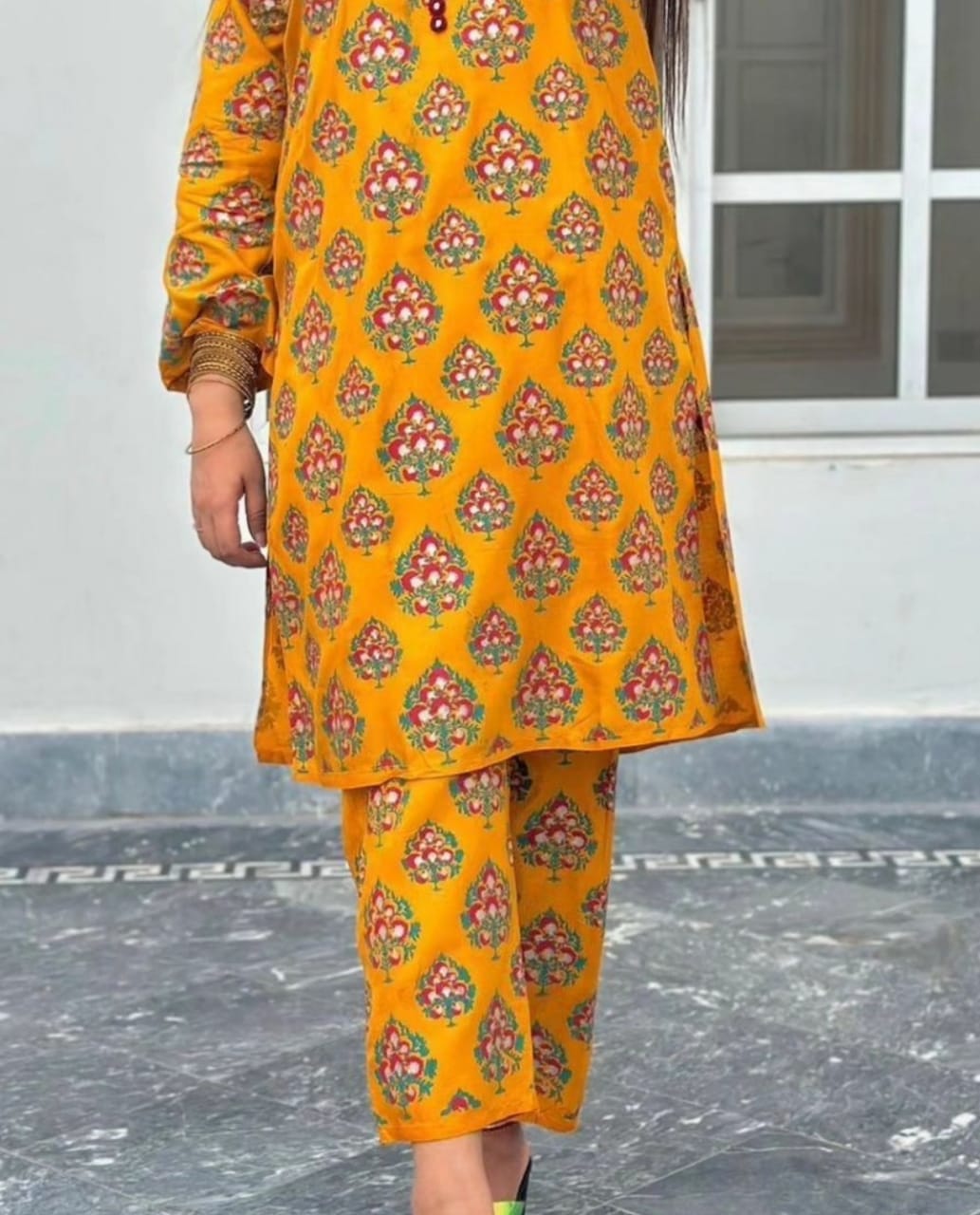 B.K Clothings Stitched 2 Piece-New Bindi Print