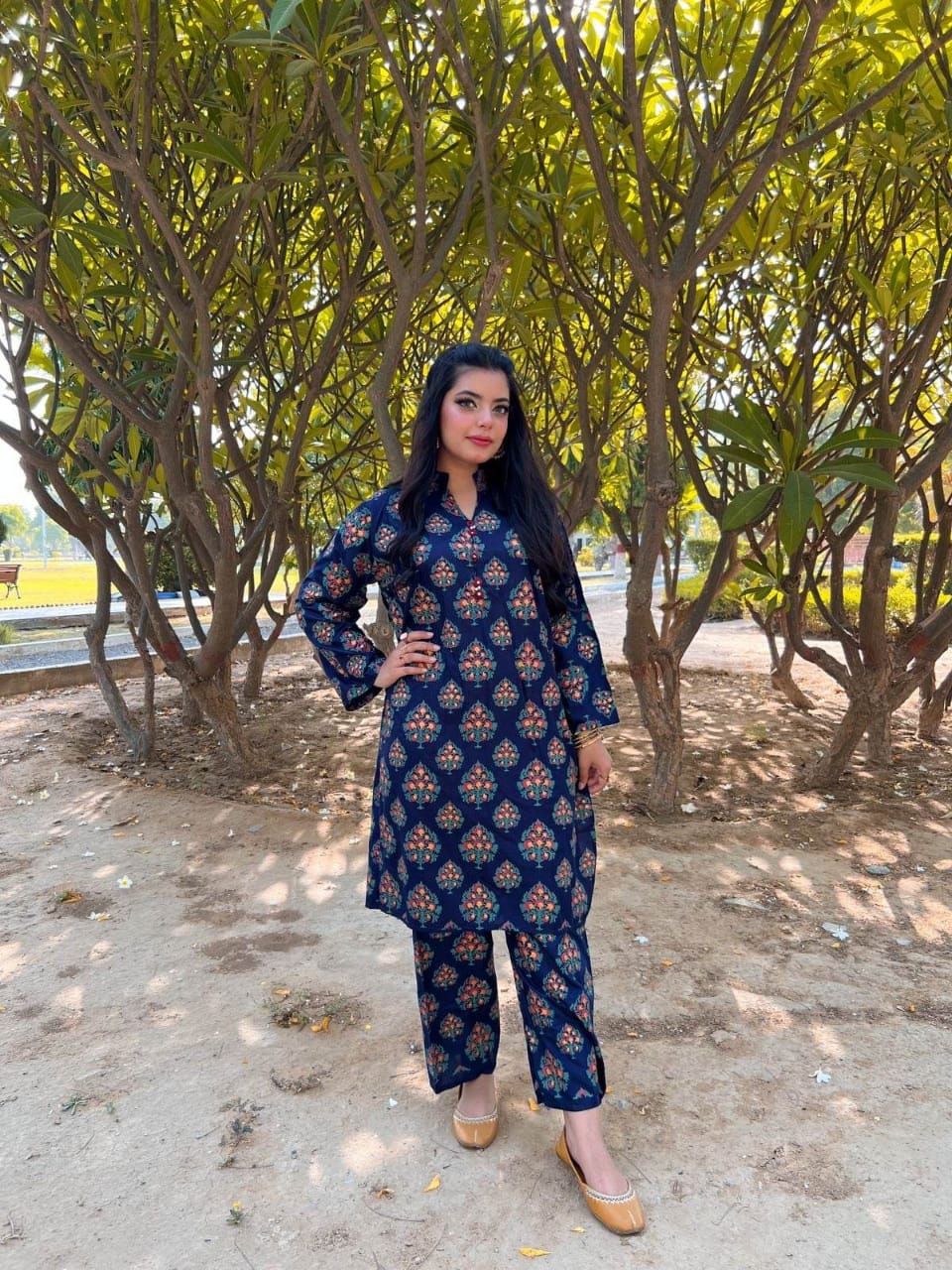 B.K Clothings Stitched 2 Piece-New Bindi Print