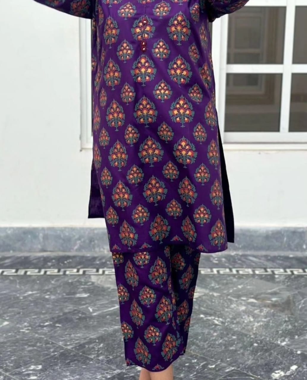 B.K Clothings Stitched 2 Piece-New Bindi Print