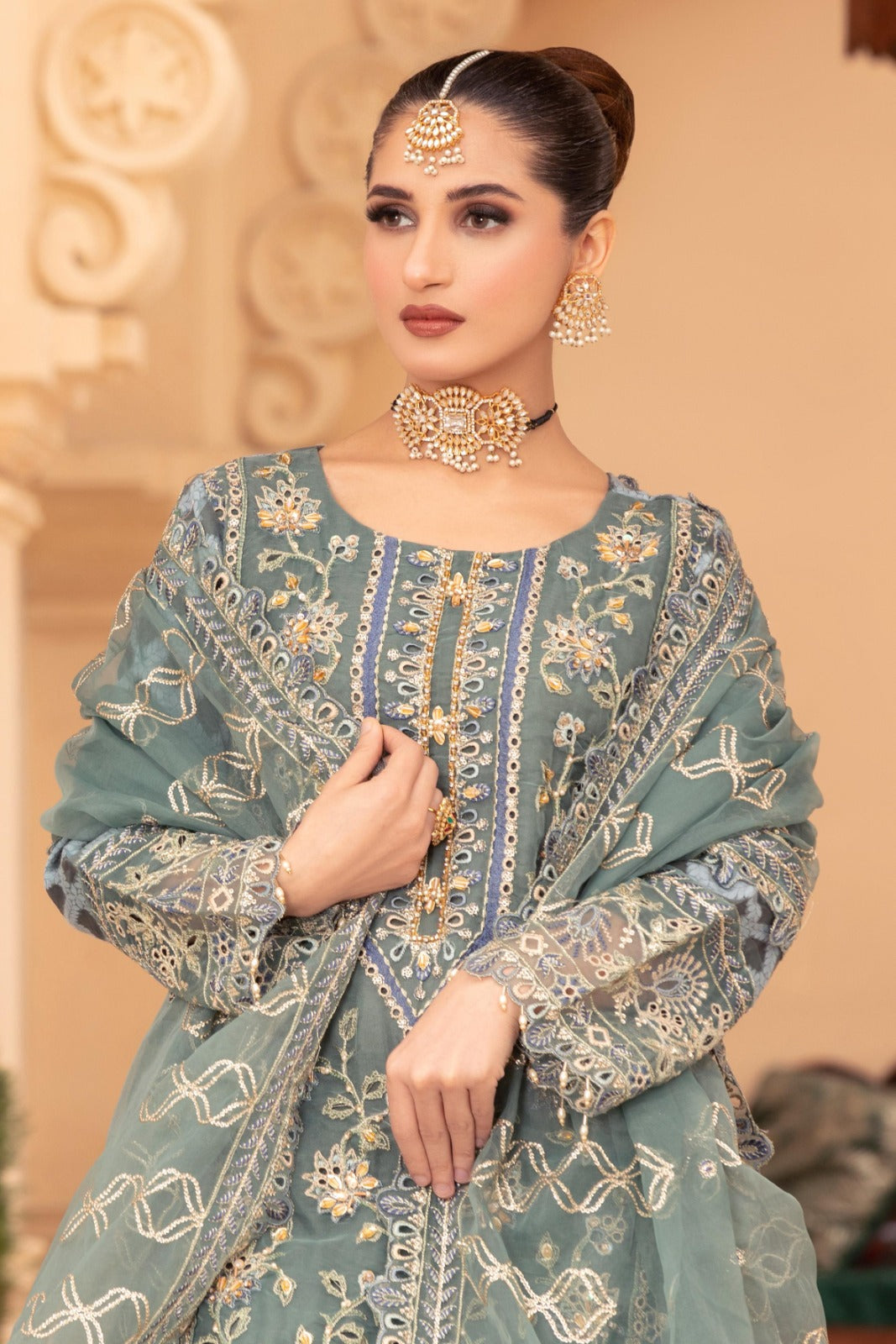 Tehzeeb By Diara Couture Stitched 3 Piece Formals E. DREAM - US-519