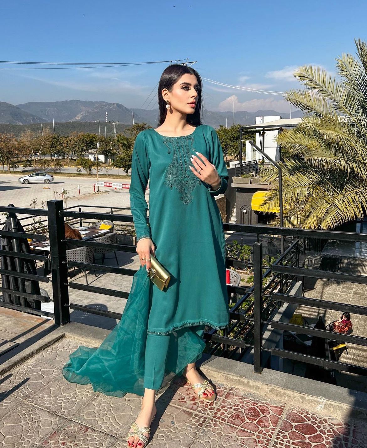 Zaman By MNM Stitched 3 Piece Winter Collection'2024-Jade