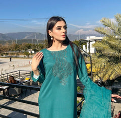 Zaman By MNM Stitched 3 Piece Winter Collection'2024-Jade