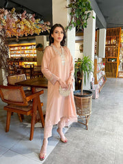 Zaman By MNM Stitched 3 Piece Winter Collection'2024-Rose