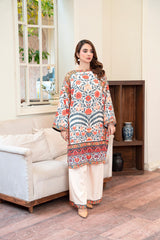 B.K Clothings Stitched Khaddar Collection-Azure dream