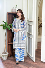 B.K Clothings Stitched Khaddar Collection-Tropical freeze