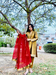 Urban Cut 3 Piece Embroidered Suit
