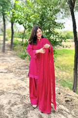 Tiraz Stitched 3 Piece Summer Suit-Gulnaar