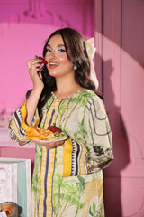 Working Women By Dr Haris Unstitched 2 Piece Lawn Vol-1 Collection-WWD-003