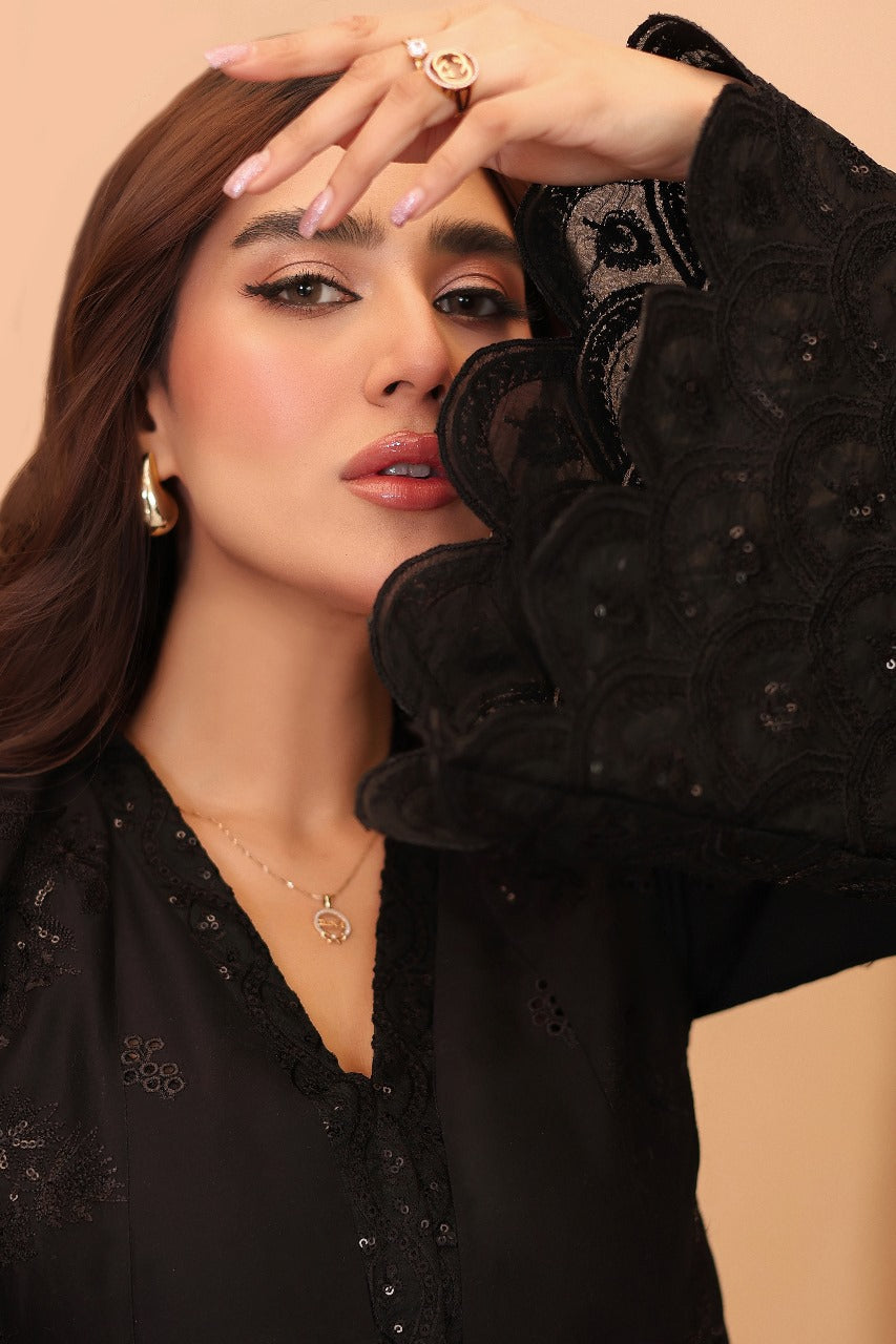 Tabeer By Mariam Malik Stitched 3 Piece Summer Collection'2025-Midnight Dream