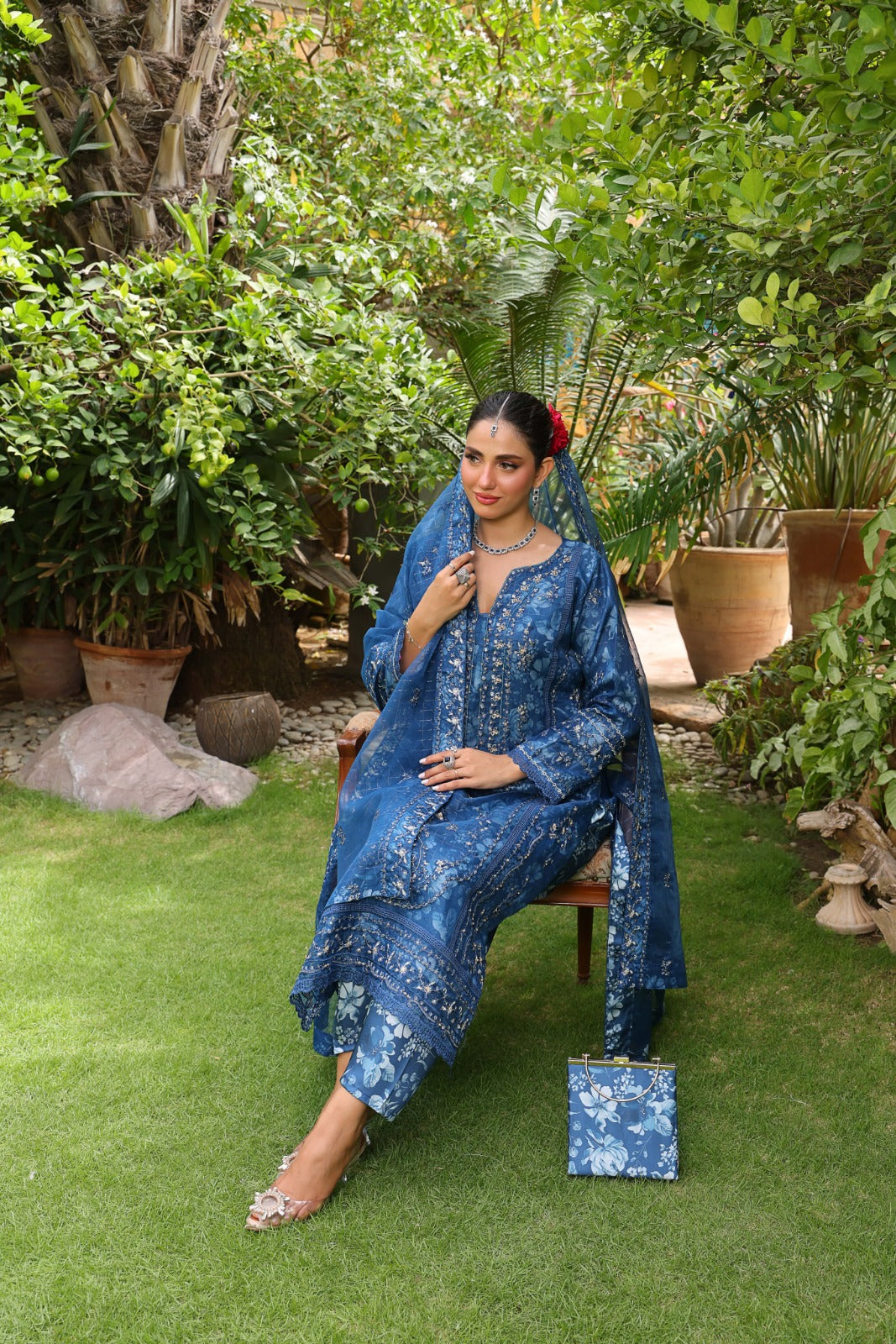 Hermosa By Dr Haris Semi Stitched Formals Collection-(Complimentary Clutch & Jewellery)-Her-006