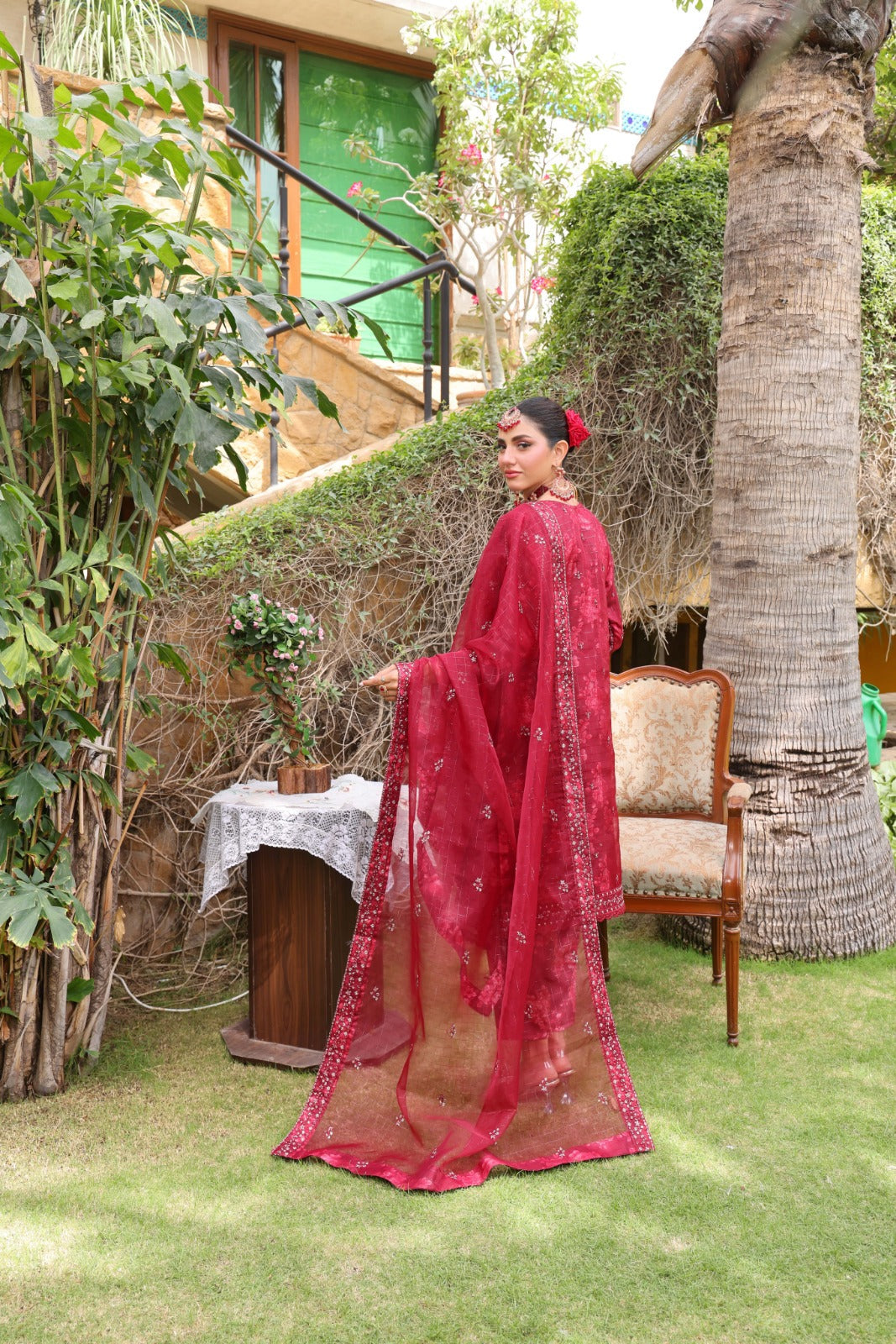 Hermosa By Dr Haris Semi Stitched Formals Collection-(Complimentary Clutch & Jewellery)-Her-005