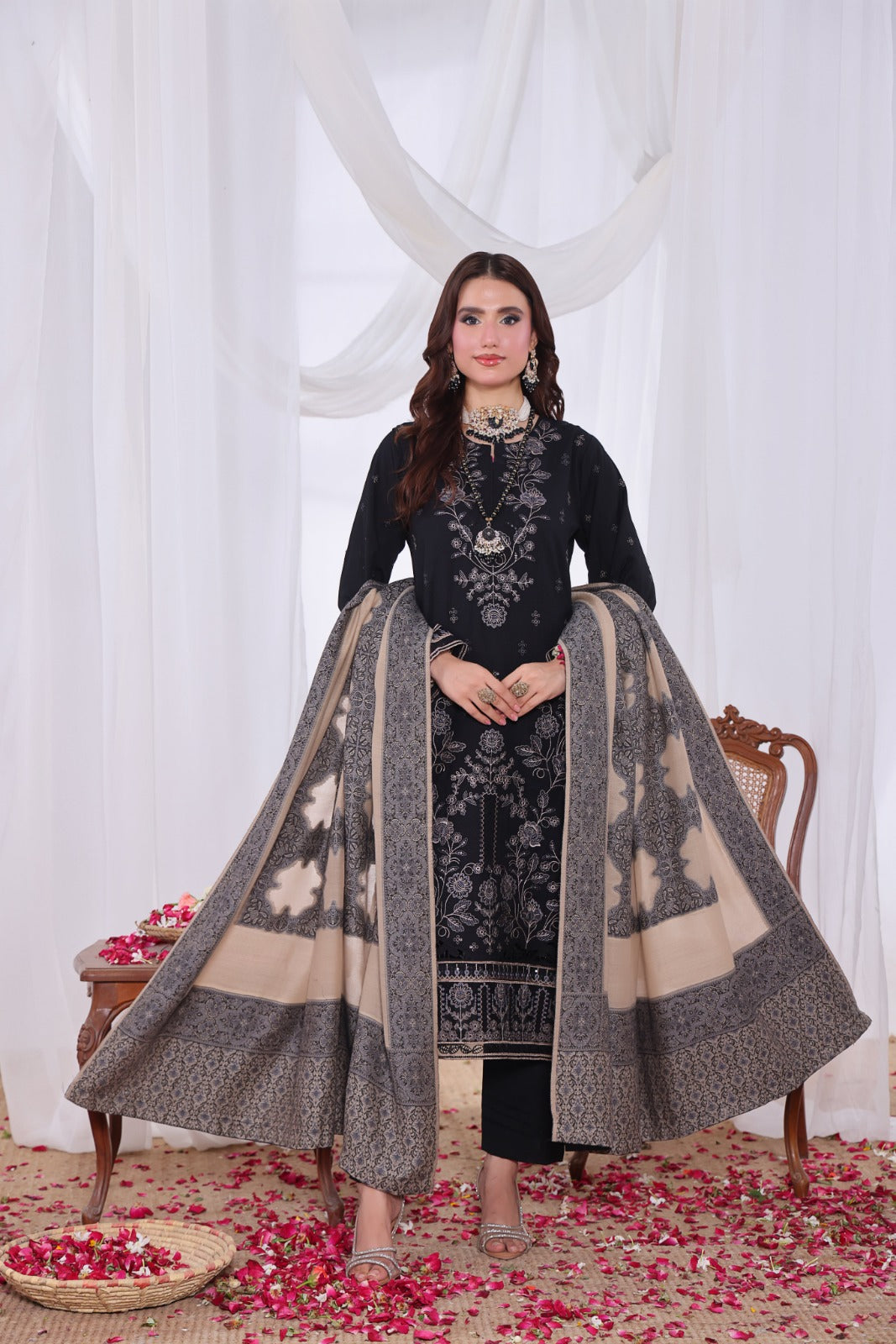 Alif By Dr Haris Unstitched 3 Piece Winter Collection-Alf-004