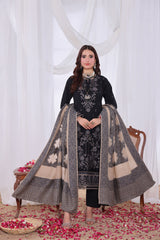 Alif By Dr Haris Unstitched 3 Piece Winter Collection-Alf-004