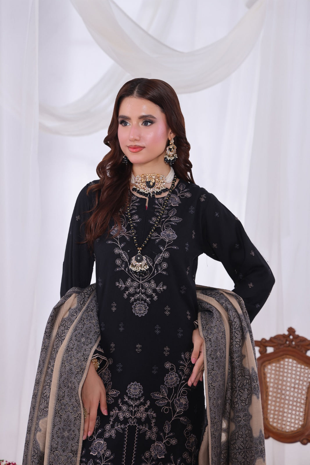Alif By Dr Haris Unstitched 3 Piece Winter Collection-Alf-004