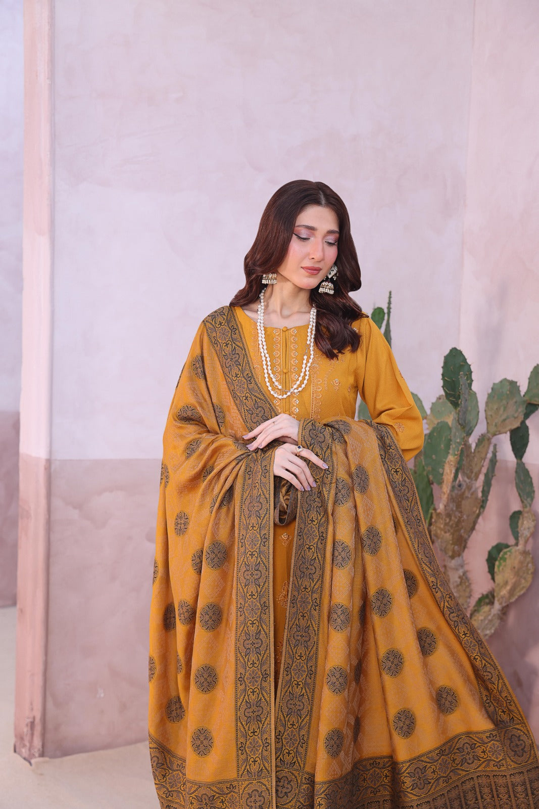 Zarna By Dr Haris Unstitched 3 Piece Dhanak Collection-Zar-005