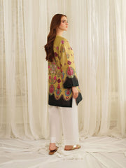 Aadaab Boutique Arwa – Golden Bloom Digital Printed Co-Ord Set