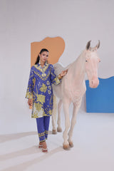 Working Women By Dr Haris Unstitched 2 Piece Lawn Vol-2 Collection-WWD-012