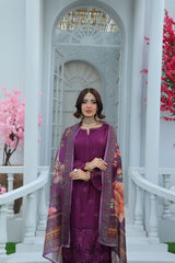 Cira Luxe By Dr Haris Unstitched 3 Piece Winter Collection-CIR-003