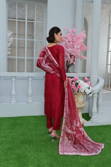 Cira Luxe By Dr Haris Unstitched 3 Piece Winter Collection-CIR-002