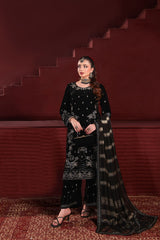 Dr Haris Unstitched 3 Piece Winter Velvet Vol-4 Collection-DRV-007
