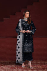 Dr Haris Unstitched 3 Piece Velvet Winter  Vol 4 Collection-DRV-009