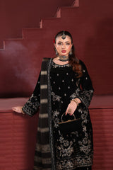 Dr Haris Unstitched 3 Piece Winter Velvet Vol-4 Collection-DRV-007