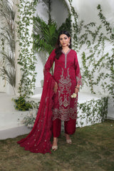 Dr Haris Semi-Stitched 3 Piece Formals Collection-DRF-001