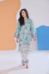 Working Women By Dr Haris Unstitched 2 Piece Lawn Vol-2 Collection-WWD-015