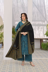 Jade By Dr Haris Unstitched 2 Piece Dhanak Collection-JAD-001