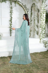 Chandi Raat By Dr Haris Semi-stitched 3 Piece Chiffon  Collection-CHR-003