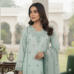 Umer Aayan 3 Piece Stitched Lawn  suit