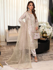 KAHF By Dr Haris Semi Stitched 3 Piece  Collection-KAF-003