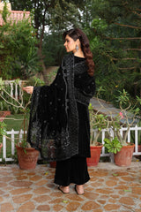 Dr Haris Unstitched 3 Piece Velvet Winter Vol-5 Collection-DRV-013