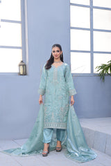 LUXE By Dr Haris Unstitched 3 Piece Fancy Suit-LUX-002