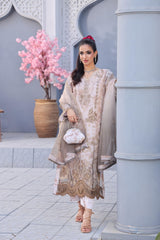 CHIC Chronicles By Dr Haris Unstitched 3 Piece Fancy Suit-CHI-003
