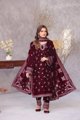 DR VELVET By Dr Haris Unstitched 3 Piece Winter VOL-06 Suit-DRV-017