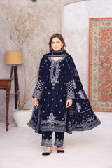 DR VELVET By Dr Haris Unstitched 3 Piece Winter VOL-06 Suit-DRV-016
