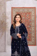 DR VELVET By Dr Haris Unstitched 3 Piece Winter VOL-06 Suit-DRV-016