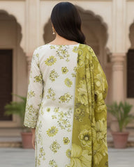 Dr Haris Unstitched 3 Piece Printed  Lawn Vol-01 Suit-DRP-001