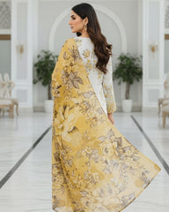 Dr Haris Unstitched 3 Piece Printed  Lawn Vol-01 Suit-DRP-005