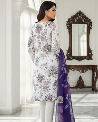 Dr Haris Unstitched 3 Piece Printed  Lawn Vol-01 Suit-DRP-006