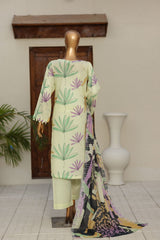 Dr Haris 4D Daman Cutwork Kari Unstitched 3 Piece Lawn Suit-DAM-007