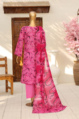 Dr Haris 4D Daman Cutwork Kari Unstitched 3 Piece Lawn Suit-DAM-004