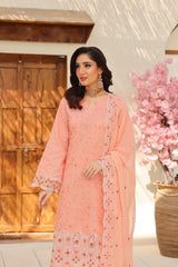 Ziva By Dr Haris Unstitched 3 Piece Lawn Suit-ZIV-001