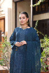 Dr Haris Unstitched 3 Piece Pattens Lawn Suit-PAT-005