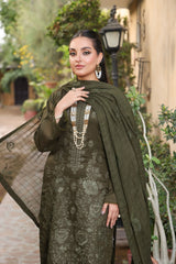 Dr Haris Unstitched 3 Piece Pattens Lawn Suit-PAT-002