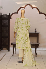 Dr Haris 4D Daman Cutwork Kari Unstitched 3 Piece Lawn Vol-03 Suit-DAM-011