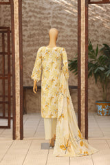 Dr Haris 4D Daman Cutwork Kari Unstitched 3 Piece Lawn Vol-03 Suit-DAM-013
