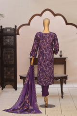 Dr Haris 4D Daman Cutwork Kari Unstitched 3 Piece Lawn Vol-03 Suit-DAM-010