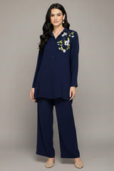 Amna Ali Nawaz Stitched Textured Co Ords Suit-SET-008